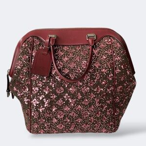 Louis Vuitton Limited Edition Burgundy Sequin Sunshine Express North South Bag